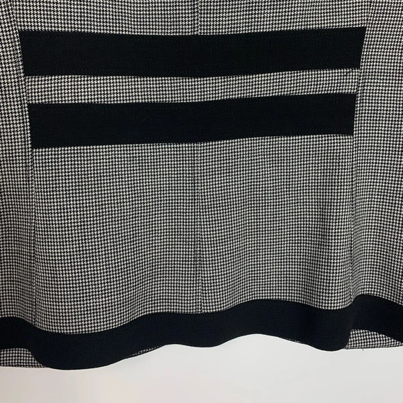 Ross Mayer Women’s 100% Wool Houndstooth Blazer Bow Pockets Size 12 Career - Picture 11 of 14